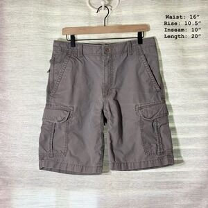 LL Bean Cargo Shorts Men 32 Gray Cargo Utility Tactical Climb Outdoor Hike
